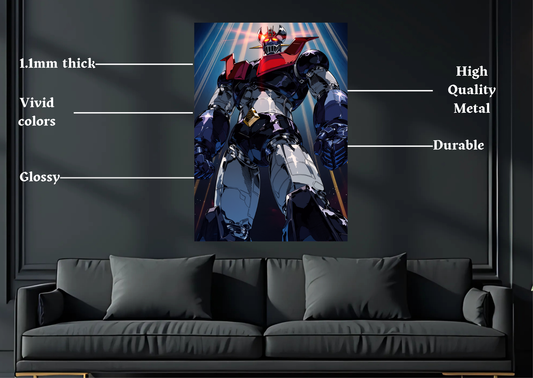 Mazinger classic style Metal Poster-Gaming Wall Decor