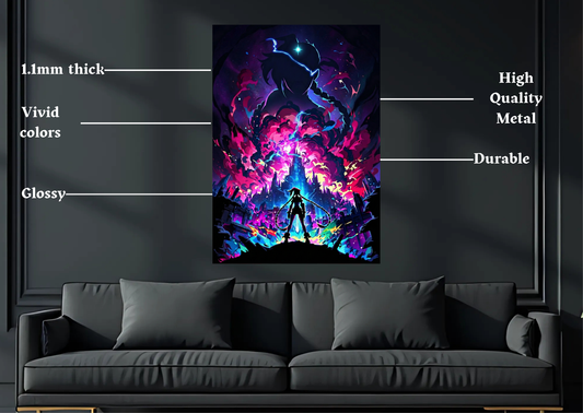 Arcane Jinx Explosion Metal Poster-Gaming Wall Decor