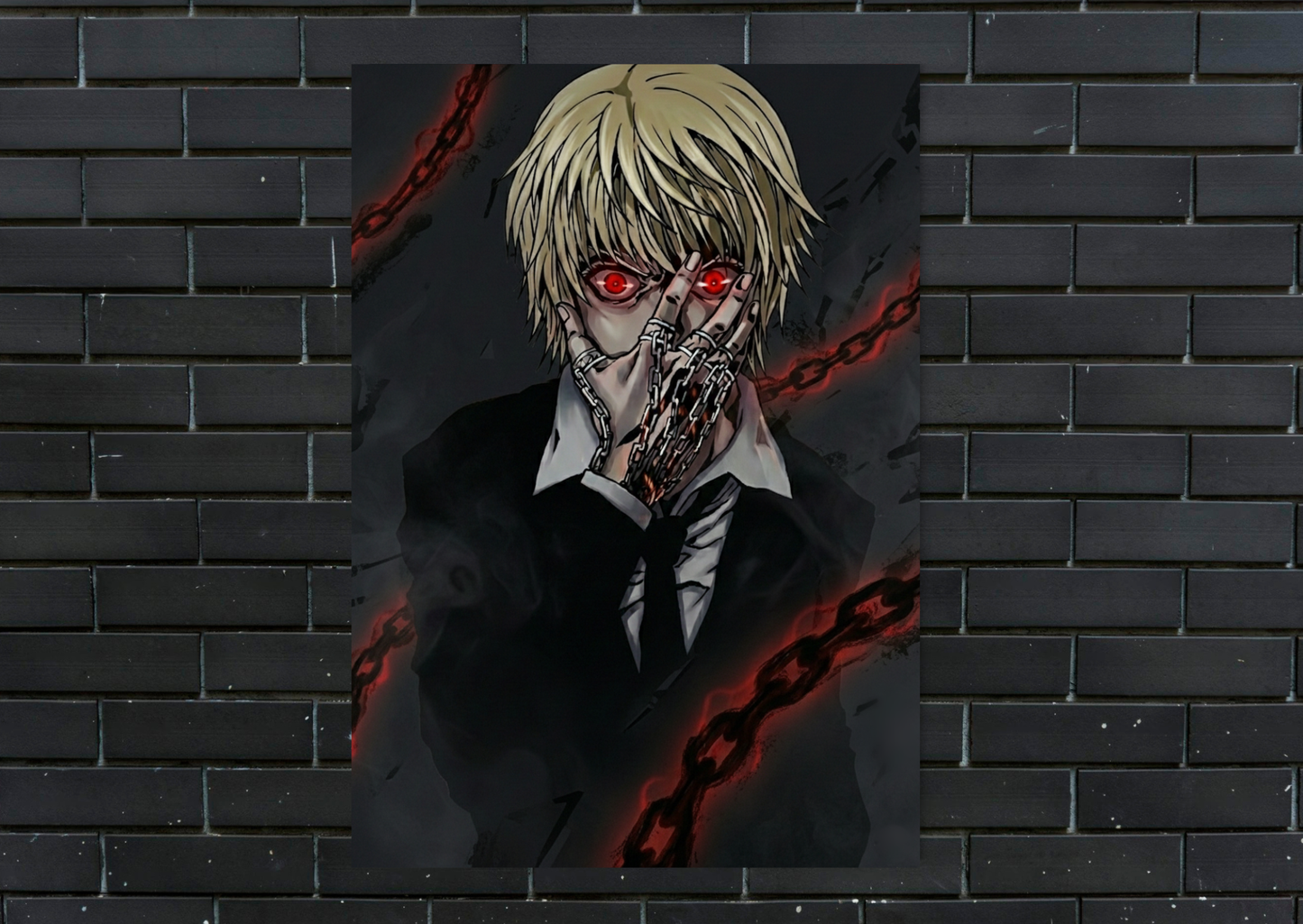 HxH Kurapika Metal Poster-Anime Wall Decor