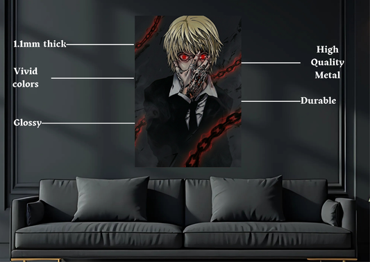 HxH Kurapika Metal Poster-Anime Wall Decor
