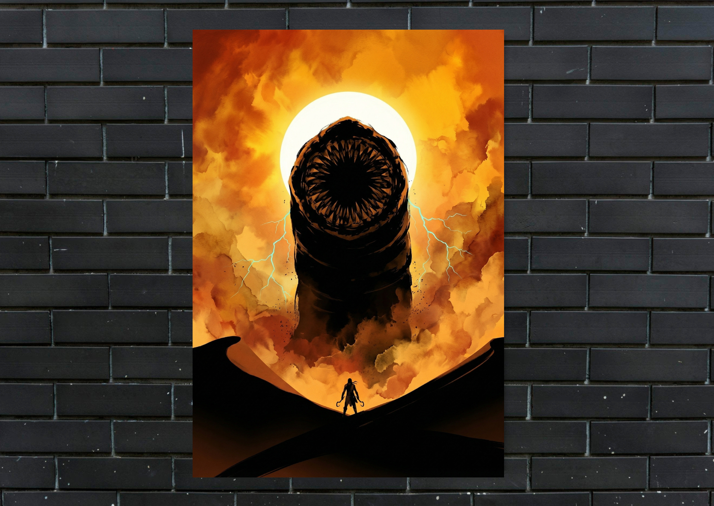 Dune Sand Worm Metal Poster-Gaming Wall Decor