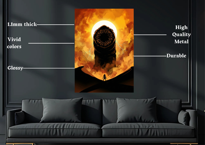 Dune Sand Worm Metal Poster-Gaming Wall Decor