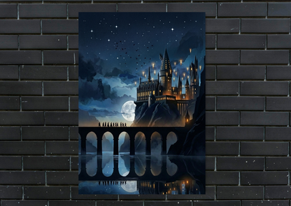 Harry Potter Hogwarts Metal Poster-Gaming Wall Decor