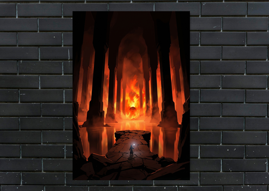 Lord of The Rings Balrog Metal Poster-Gaming Wall Decor