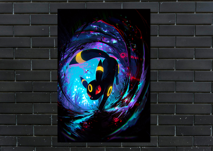 Pokemon Umbreon Metal Poster Gaming Wall Decor