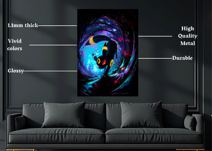 Pokemon Umbreon Metal Poster Gaming Wall Decor