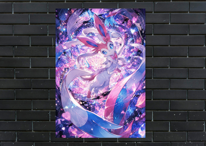 Pokemon Sylveon Metal Poster Gaming Wall Decor