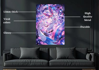 Pokemon Sylveon Metal Poster Gaming Wall Decor