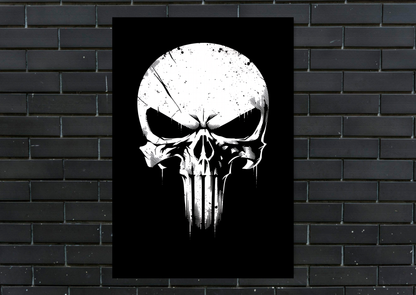 Marvel Punisher Skull Metal Poster Gaming Wall Decor
