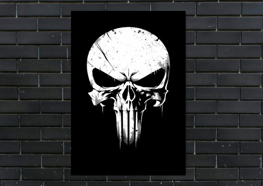Marvel Punisher Skull Metal Poster Gaming Wall Decor