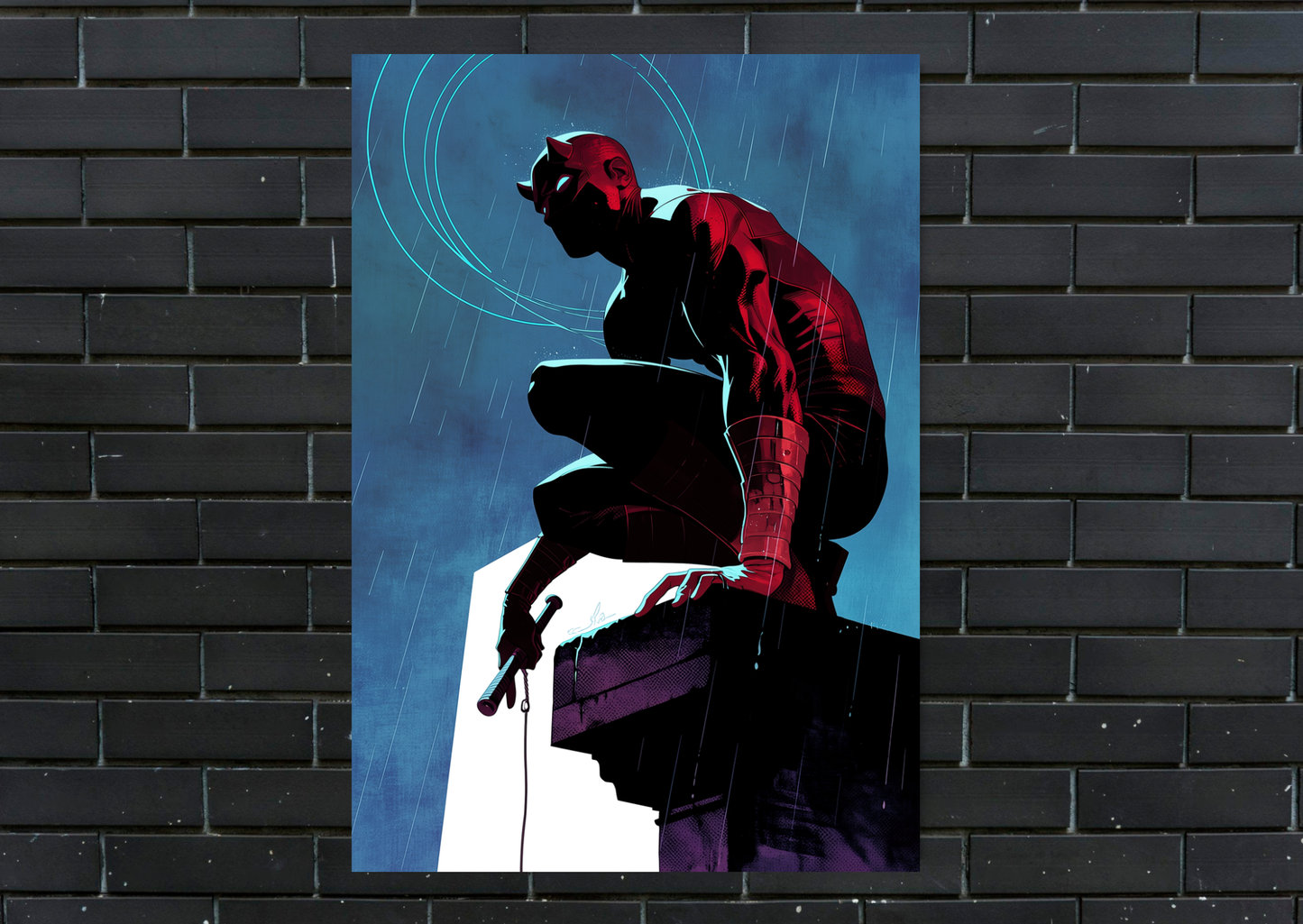 Marvel Daredevil Comic Metal Poster Gaming Wall Decor