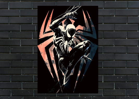 Marvel Spiderman Logo Metal Poster Gaming Wall Decor