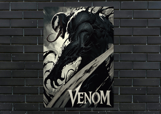 Marvel Venom Grit Metal Poster Gaming Wall Decor