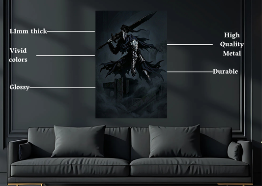 Dark Souls Artorias Metal Poster-Gaming l Wall art