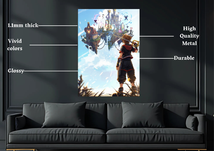 Kingdom Hearts Sora Metal Poster-Gaming Wall Decor
