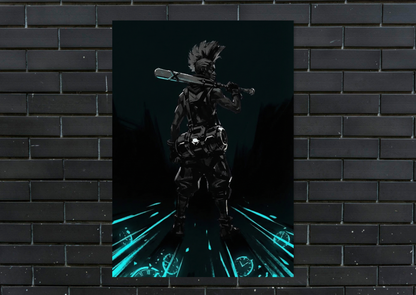 Arcane Ekko Metal Poster-Gaming Wall Decor