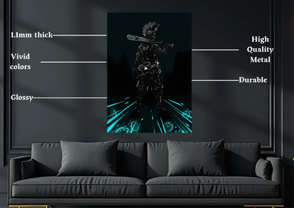 Arcane Ekko Metal Poster-Gaming Wall Decor