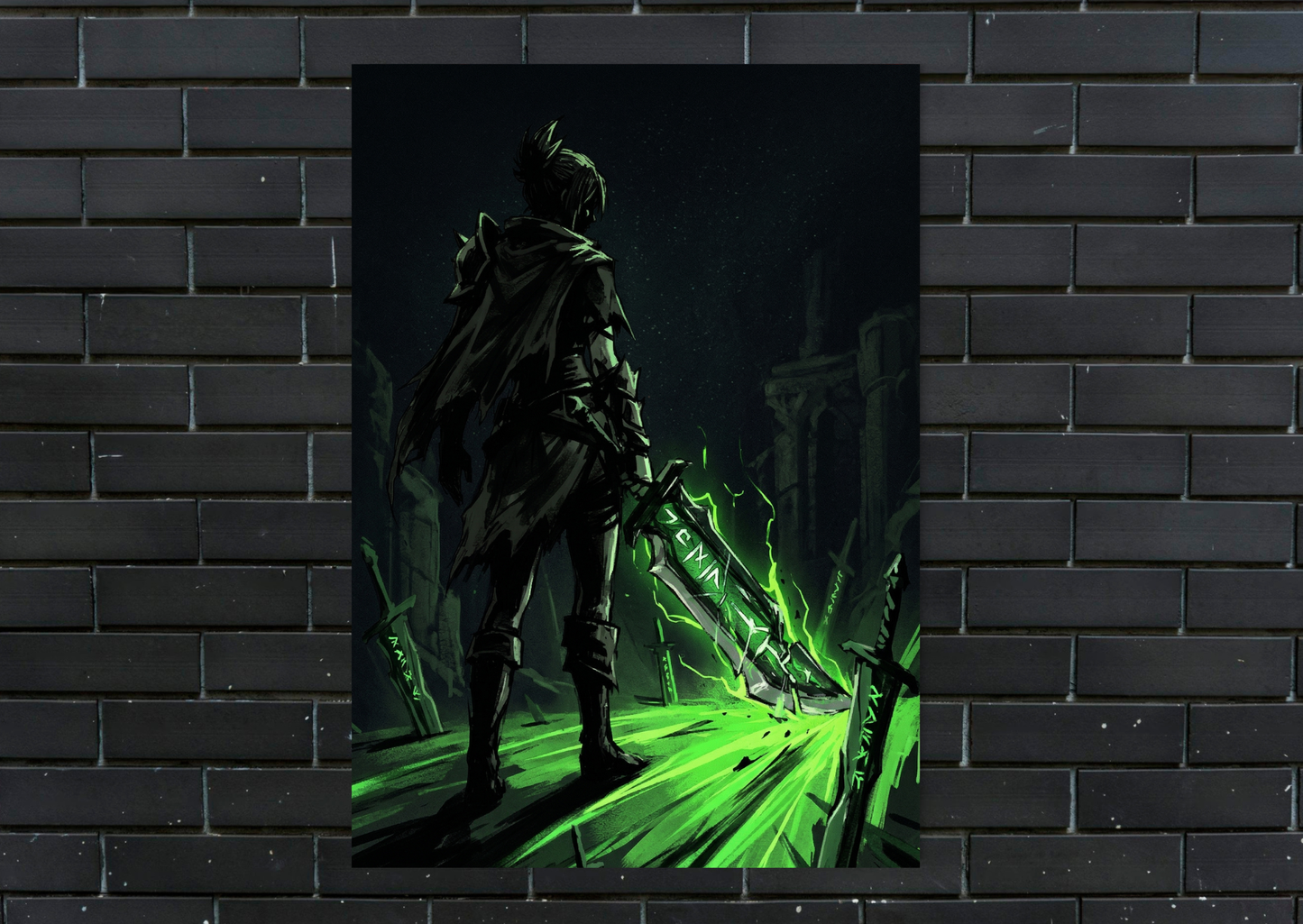 LoL Riven Metal Poster-Gaming Wall Decor