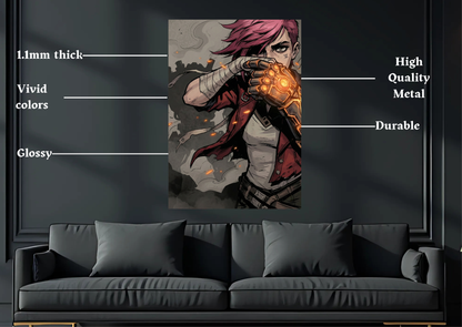 Arcane Vi Metal Poster-Gaming Wall Decor