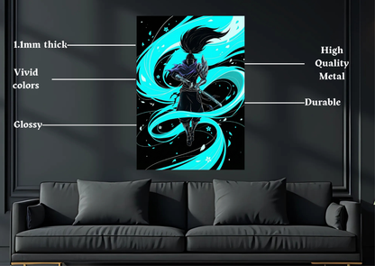 LoL Yasuo Metal Poster-Gaming Wall Decor