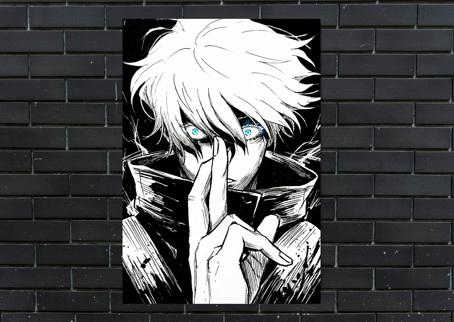 JJK Gojo Infinity Metal Poster Anime Wall Decor