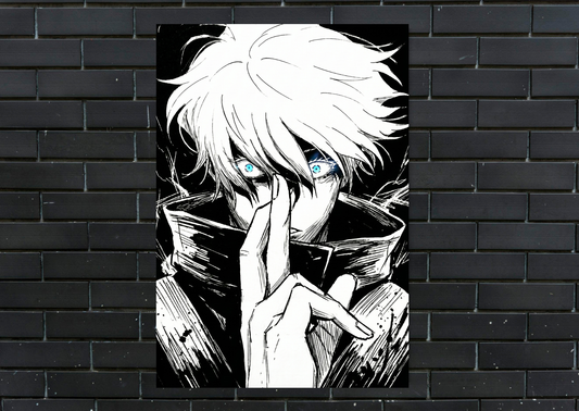 JJK Gojo Infinity Metal Poster Anime Wall Decor