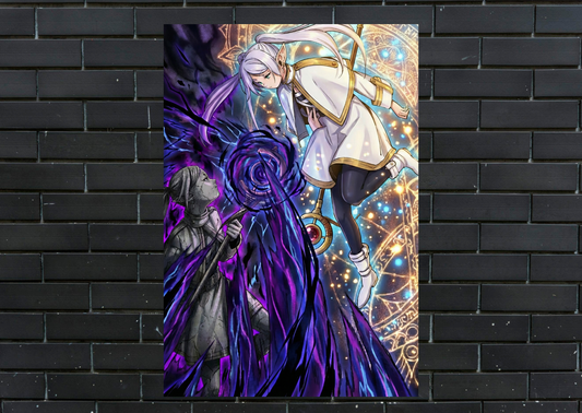 Frieren Duality Metal Poster-Anime l Wall art