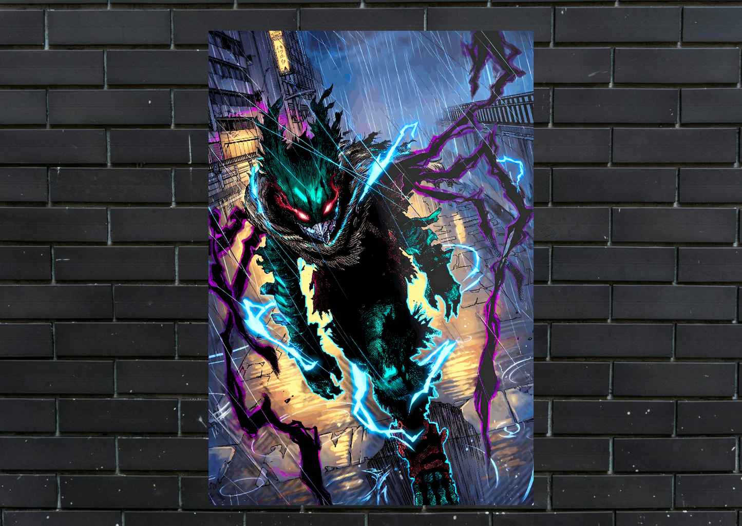 My Hero Academia Deku Metal Poster-Anime l Wall art