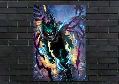 My Hero Academia Deku Metal Poster-Anime l Wall art
