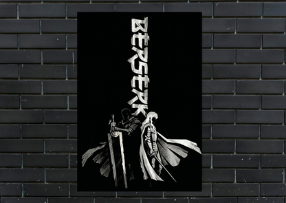 Berserk Griffith and Guts Metal Poster Anime Wall Decor
