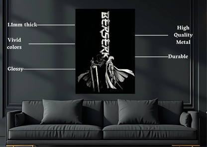 Berserk Griffith and Guts Metal Poster Anime Wall Decor