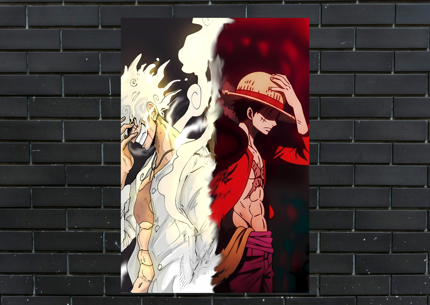 Luffy Duality Metal Poster-Anime l Wall art