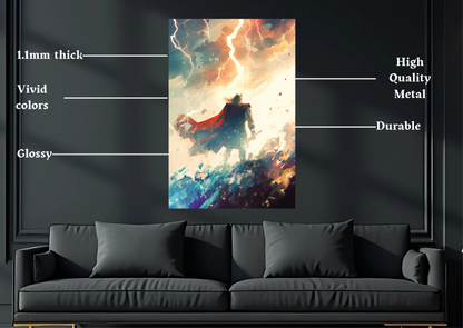 Avengers Thor Metal Poster-Marvel Wall art