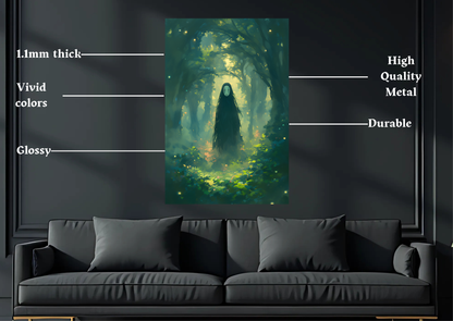 Spirited Away No Face Metal Poster-Anime Wall art