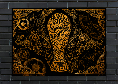 World Cup Winners Metal Poster