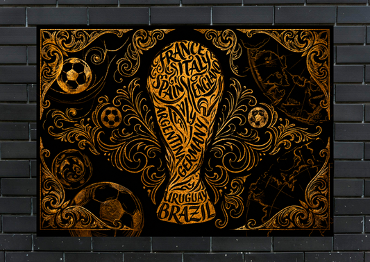 World Cup Winners Metal Poster