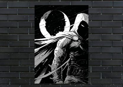 Marvel Moon Knight Dark Metal Poster-Marvel Wall art