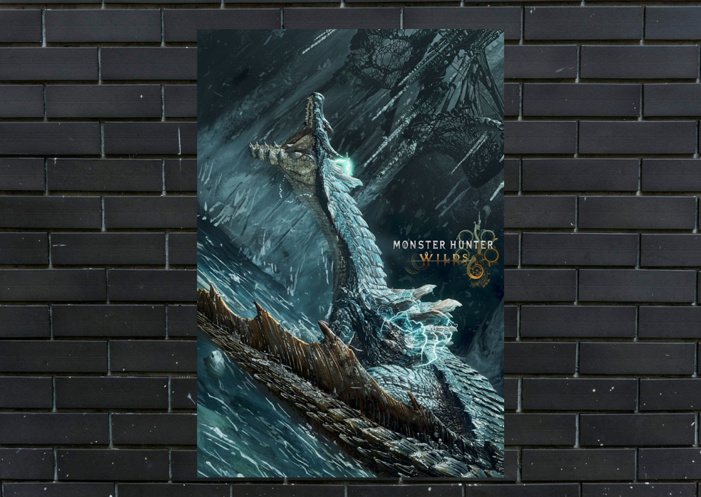 Monster Hunter Lagiacrus Metal Poster-Gaming Wall Decor