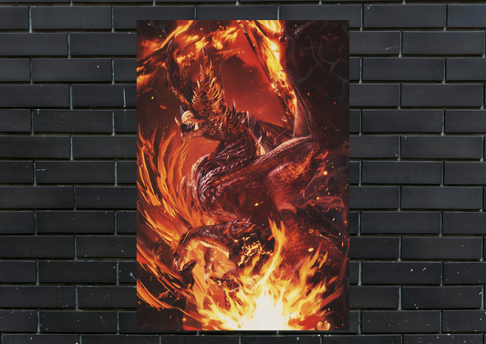 Monster Hunter Alatreon Metal Poster-Gaming Wall Decor