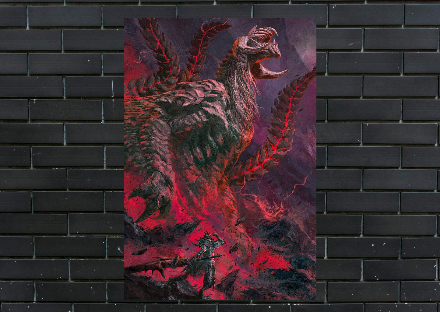 Monster Hunter Arkveld Metal Poster-Gaming Wall Decor