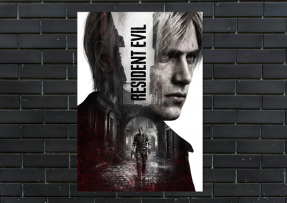 Resident Evil Leone Metal Poster Gaming Wall Decor