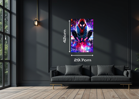 Spiderman Miles hoodie Metal Poster-Marvel Wall art