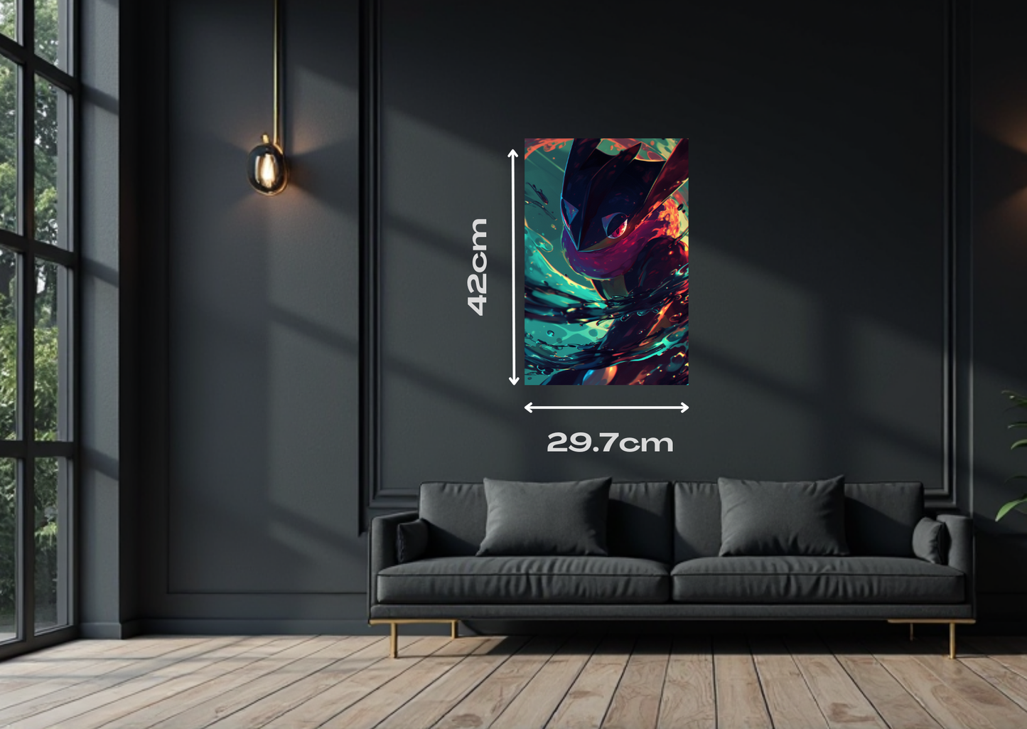 Pokemon Greninja Metal Poster-Gaming Wall Decor