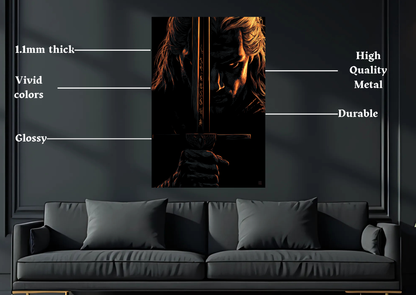 Witcher Geralt Metal Poster