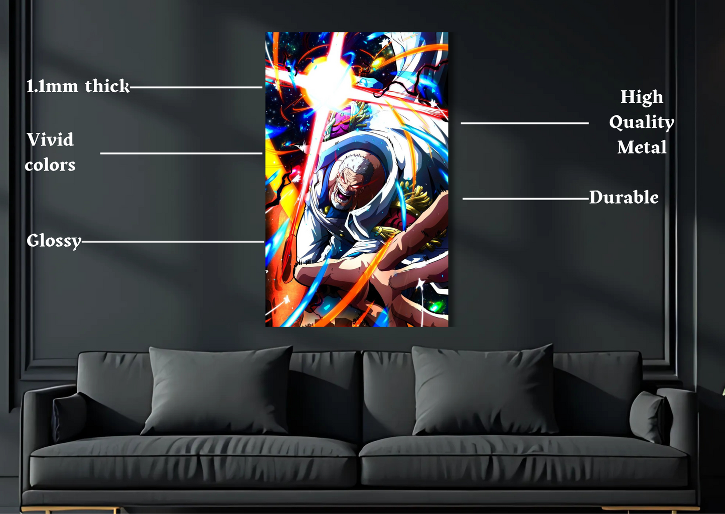 Garp Galaxy Impact Metal Poster