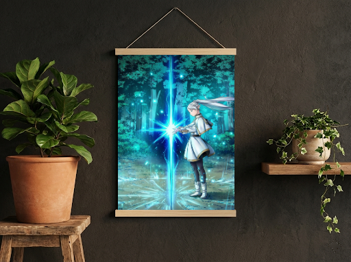 Frieren Energy Scroll -Anime Wall Decor