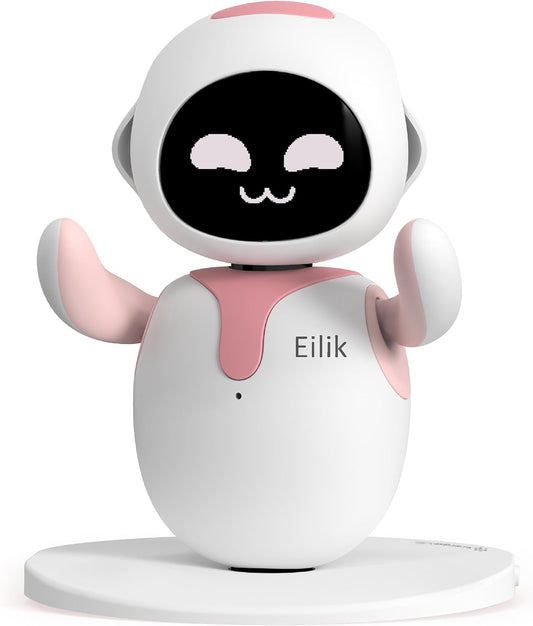 [Pre Owned] Eilik Interactive Companion Robot (Pink & White)
