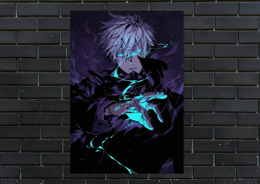 JJK Gojo Infinity Metal Poster-AnimeWall Decor