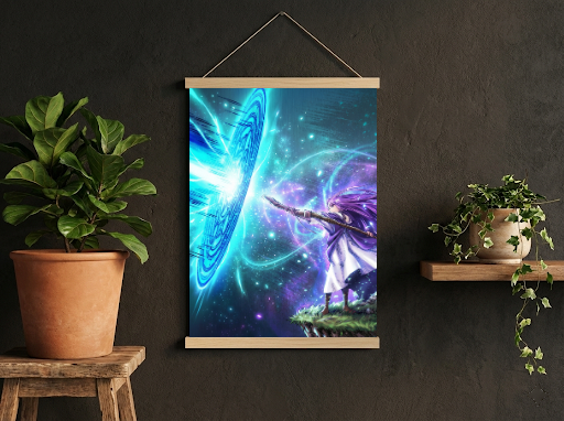 Frieren Stark Scroll -Anime Wall Decor