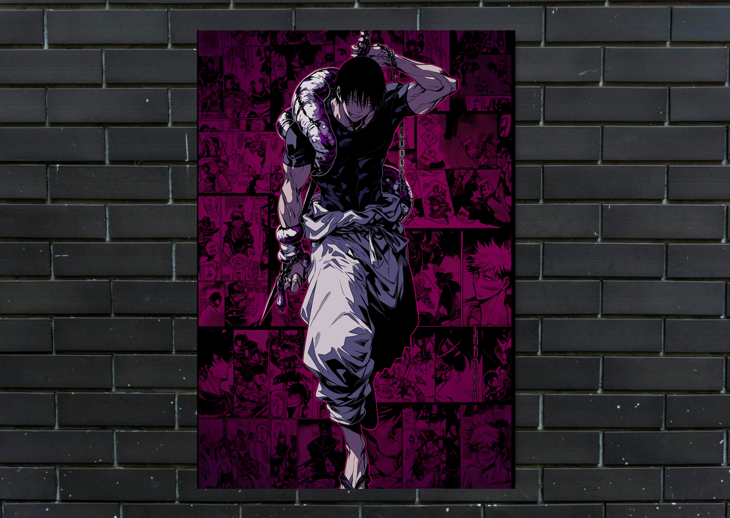 JJK Toji Metal Poster-Anime Wall Decor